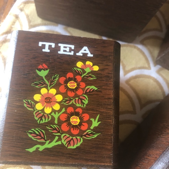 SOLD ETSY - Four wooden nesting boxes canisters salt pepper - Picture 6 of 15